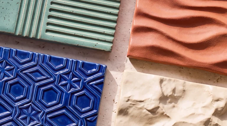 Porto Clara Custom made tiles with different Textures and reliefs
